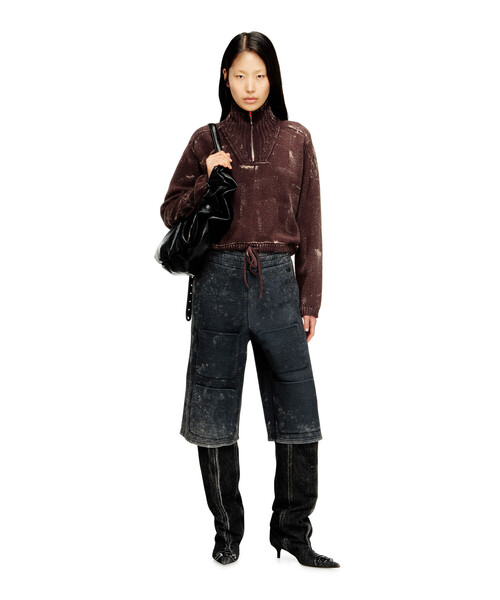 DIESEL（ディーゼル）の「ウィメンズ ハーフパンツ S-TYP（その他パンツ・レディース・ブラック・SMALL/MEDIUM/LARGE/X-LARGE）」の2枚目の写真