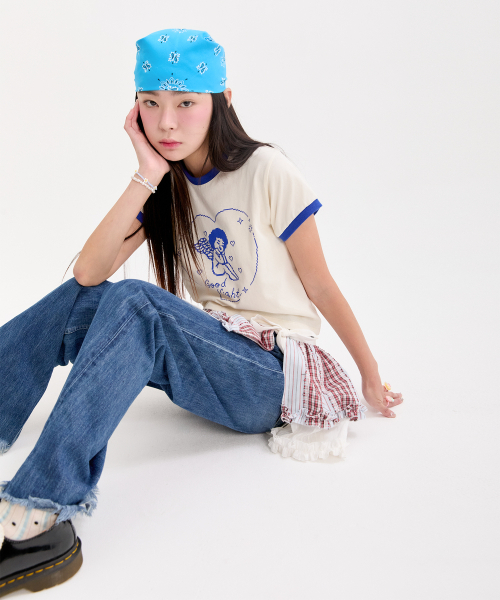 NEFNEF(ネフネフ)の「angel ringer tee_blue(Tシャツ/カットソー・レディース・その他・FREE)」の2枚目の写真