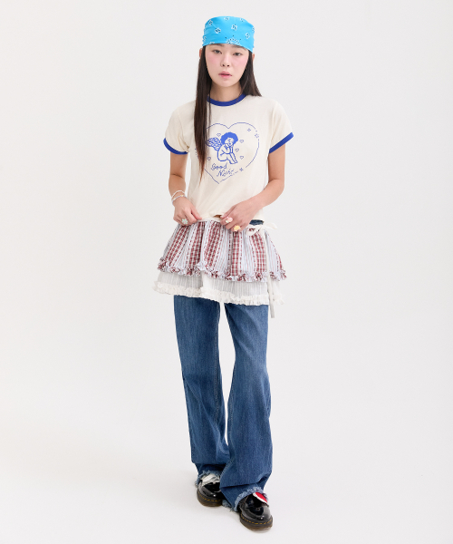 NEFNEF(ネフネフ)の「angel ringer tee_blue(Tシャツ/カットソー・レディース・その他・FREE)」の4枚目の写真