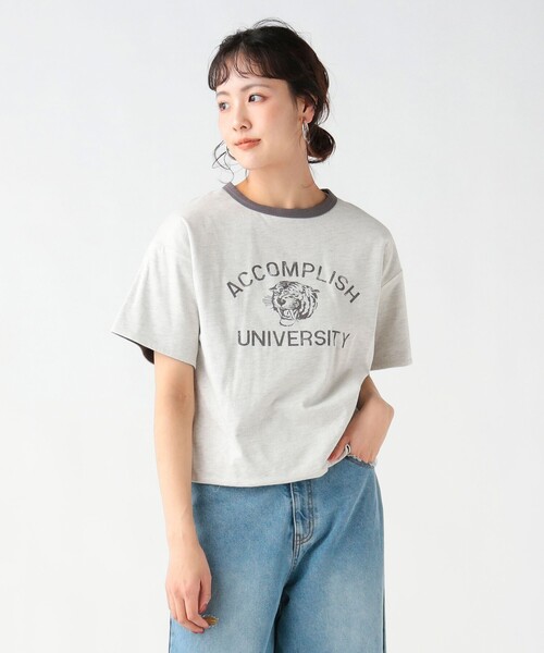 BEAMS HEART(ビームスハート)の「【7/16値下げ】リバーシブル プリント Tシャツ(Tシャツ/カットソー・レディース・ホワイト系その他5/グリーン/イエロー・FREE)」の1枚目の写真