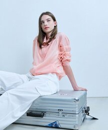 ADAUL（アダウル）の「パスシャーリングリボンウィンドブレーカー - コーラル（ナイロンジャケット）」