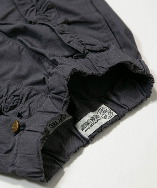 MAKE YOUR DAY(メイクユアデイ)の「ぐいんぐいんのストレッチフリルパンツ■80~140cm(その他パンツ・キッズ・チャコールグレー/アイボリー/オリーブ・90/100/110/120/130/140/80)」の15枚目の写真