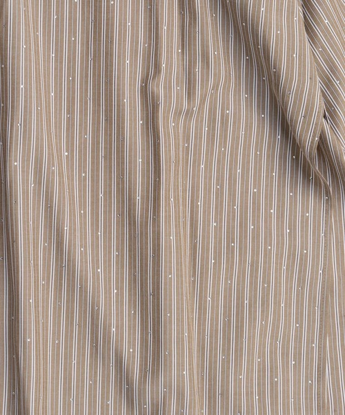 MAISON SPECIAL（メゾンスペシャル）の「Rhinestone Overshirt/ラインストーンオーバーシャツ（シャツ/ブラウス・レディース・ピンク/キャメル/ブルー・FREE）」の15枚目の写真