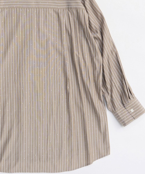 MAISON SPECIAL（メゾンスペシャル）の「Rhinestone Overshirt/ラインストーンオーバーシャツ（シャツ/ブラウス・レディース・ピンク/キャメル/ブルー・FREE）」の17枚目の写真