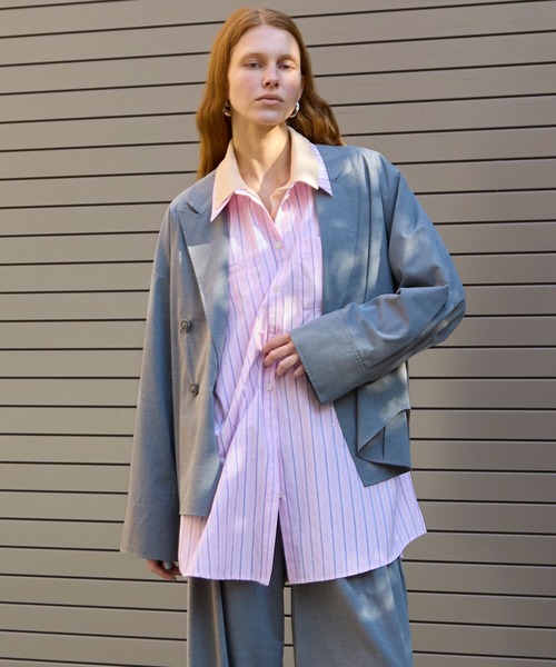 Rhinestone Overshirt/ラインストーンオーバーシャツ（シャツ/ブラウス