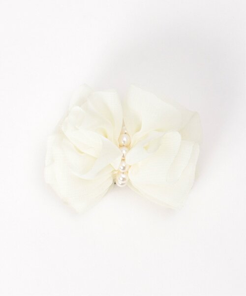 ikka(イッカ)の「【フォーマル対応】フラワーコサージュA(ブローチ/コサージュ・レディース・ホワイト/オフホワイト/グレー/ベージュ・FREE)」の5枚目の写真