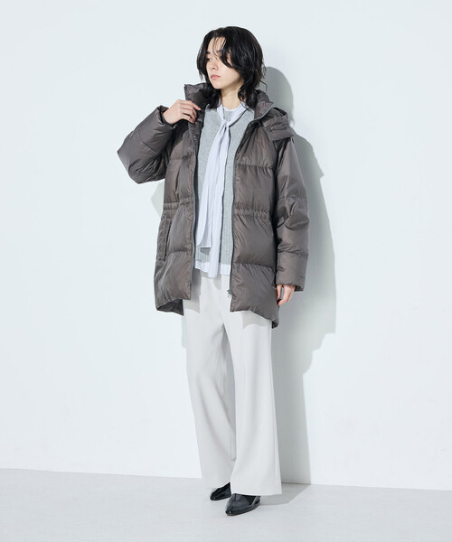 COMME CA（コムサ）の「バルキッシュウール プルオーバー（ニット/セーター・レディース・トップグレー/グレイッシュベージュ/ミント・9号）」の4枚目の写真