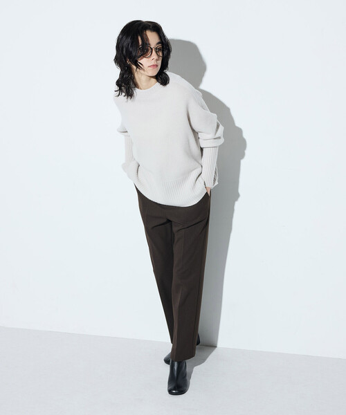 COMME CA（コムサ）の「バルキッシュウール プルオーバー（ニット/セーター・レディース・トップグレー/グレイッシュベージュ/ミント・9号）」の9枚目の写真