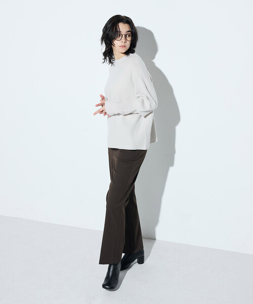 COMME CA（コムサ）の「バルキッシュウール プルオーバー（ニット/セーター・レディース・トップグレー/グレイッシュベージュ/ミント・9号）」の10枚目の写真