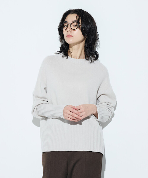 COMME CA（コムサ）の「バルキッシュウール プルオーバー（ニット/セーター・レディース・トップグレー/グレイッシュベージュ/ミント・9号）」の11枚目の写真