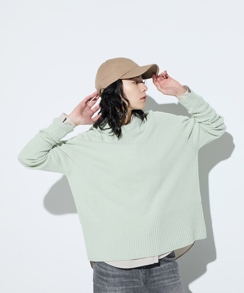 COMME CA（コムサ）の「バルキッシュウール プルオーバー（ニット/セーター・レディース・トップグレー/グレイッシュベージュ/ミント・9号）」の17枚目の写真