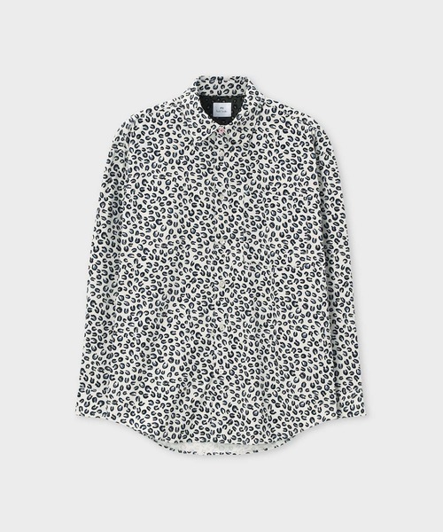 PS Paul Smith(ピーエスポールスミス)の「Horseshoes プリントコーデュロイシャツ / 162303 119Z(シャツ/ブラウス・メンズ・オフホワイト/モカ・LARGE/MEDIUM)」の2枚目の写真