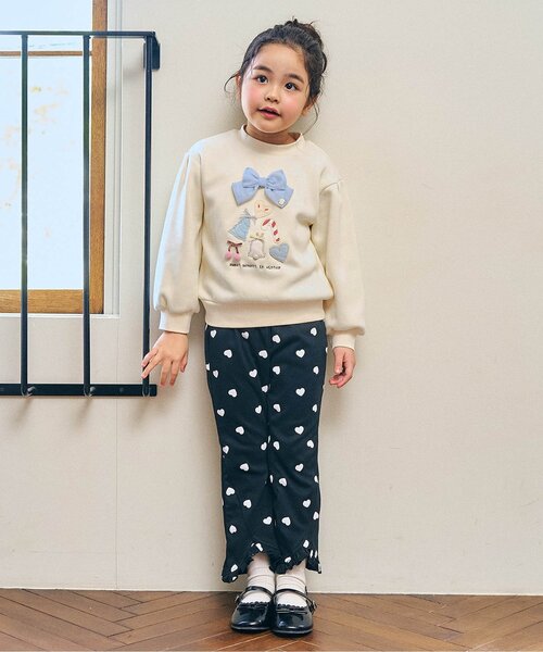 Seraph（セラフ）の「【裏シャギー】モチーフトレーナー（スウェット・キッズ・ブラック/サックスブルー/ピンク/アイボリー・80/90/100/110/120/130/140）」の5枚目の写真