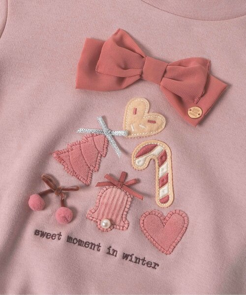 Seraph（セラフ）の「【裏シャギー】モチーフトレーナー（スウェット・キッズ・ブラック/サックスブルー/ピンク/アイボリー・80/90/100/110/120/130/140）」の12枚目の写真