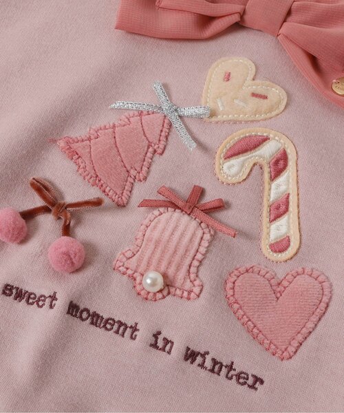 Seraph（セラフ）の「【裏シャギー】モチーフトレーナー（スウェット・キッズ・ブラック/サックスブルー/ピンク/アイボリー・80/90/100/110/120/130/140）」の13枚目の写真