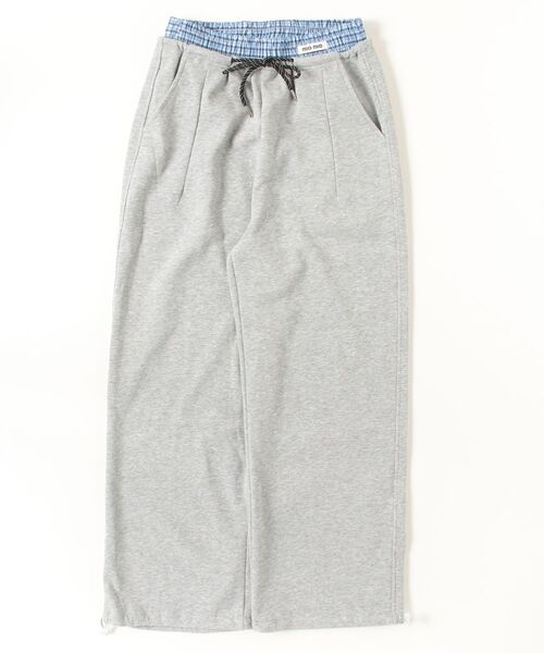 Vini（ヴィニ）の「レイヤードワイドシルエットパンツ（スウェットパンツ・レディース・グレー/ブラック/ネイビー・MEDIUM）」の17枚目の写真