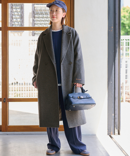 JOURNAL STANDARD relume（ジャーナルスタンダード　レリューム）の「《追加2》スーパーファインビーバーチェスターコート（チェスターコート・レディース・ブラック/チャコールグレー・36/38）」の7枚目の写真