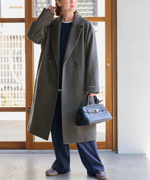 JOURNAL STANDARD relume（ジャーナルスタンダード　レリューム）の「《追加2》スーパーファインビーバーチェスターコート（チェスターコート・レディース・ブラック/チャコールグレー・36/38）」の8枚目の写真