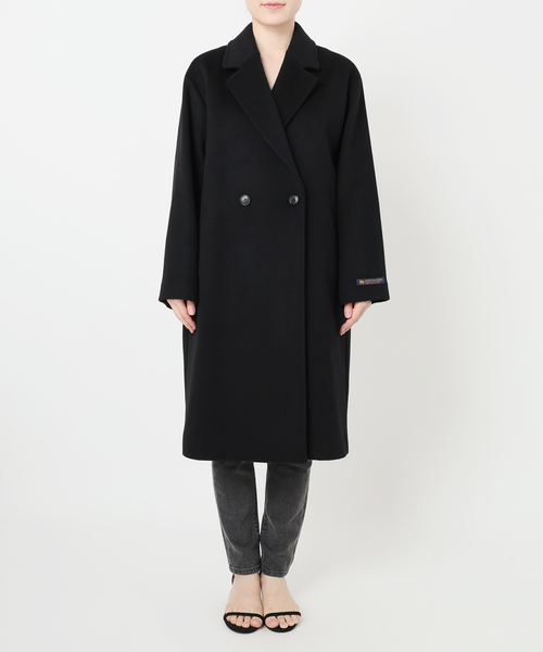 JOURNAL STANDARD relume（ジャーナルスタンダード　レリューム）の「《追加2》スーパーファインビーバーチェスターコート（チェスターコート・レディース・ブラック/チャコールグレー・36/38）」の12枚目の写真