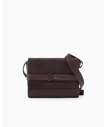 EMPORIO ARMANI | 【エンポリオ アルマーニ】フラップ付きショルダーバッグ レザー エンボスロゴ(ショルダーバッグ)