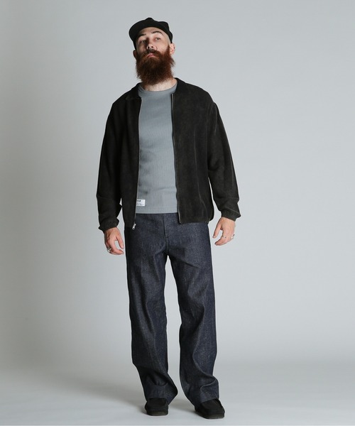 schott(ショット)の「Schott/ショット/NEP DENIM RAW TROUSERS/ネップデニム パンツ(デニムパンツ・メンズ・インディゴブルー/ブラック・30/32/34/36)」の10枚目の写真