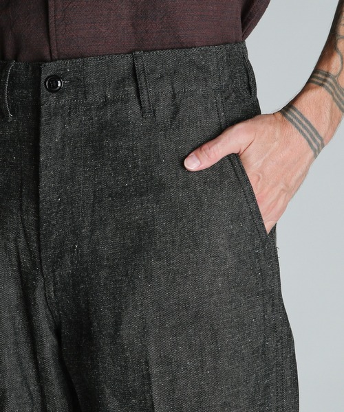schott(ショット)の「Schott/ショット/NEP DENIM RAW TROUSERS/ネップデニム パンツ(デニムパンツ・メンズ・インディゴブルー/ブラック・30/32/34/36)」の6枚目の写真