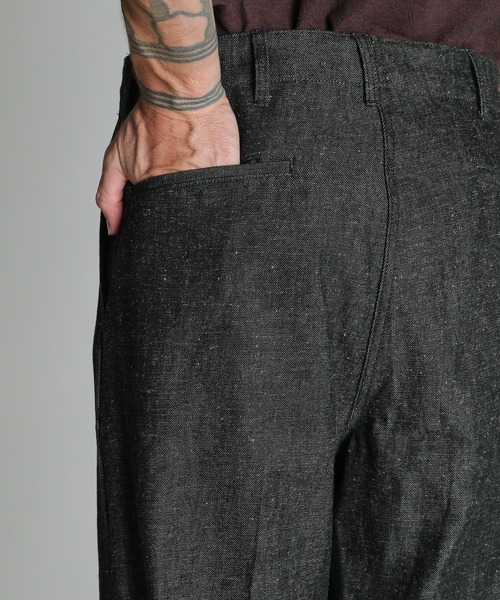 schott(ショット)の「Schott/ショット/NEP DENIM RAW TROUSERS/ネップデニム パンツ(デニムパンツ・メンズ・インディゴブルー/ブラック・30/32/34/36)」の7枚目の写真