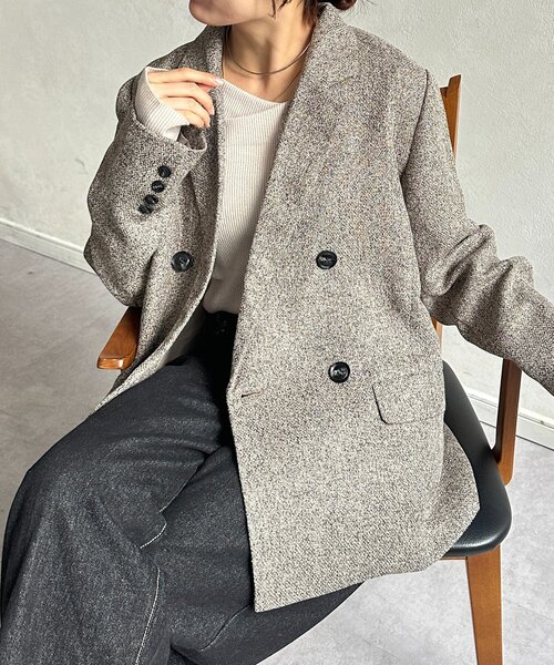 セール】ツイードテーラードジャケット（テーラードジャケット
