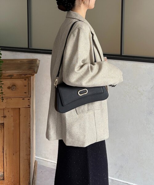 Thevon(ゼボン)の「ツイードテーラードジャケット(テーラードジャケット・レディース・アイボリー/ブラウン・FREE)」の7枚目の写真