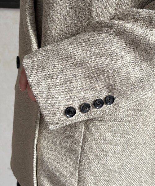 Thevon(ゼボン)の「ツイードテーラードジャケット(テーラードジャケット・レディース・アイボリー/ブラウン・FREE)」の14枚目の写真