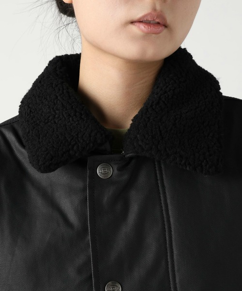 Dickies(ディッキーズ)の「Dickies/ディッキーズ キャンバスパデットフライトジャケット(ミリタリージャケット・レディース・ブラック/ワインレッド・X-SMALL/SMALL/MEDIUM)」の7枚目の写真