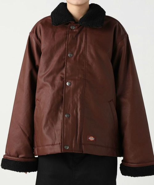 Dickies(ディッキーズ)の「Dickies/ディッキーズ キャンバスパデットフライトジャケット(ミリタリージャケット・レディース・ブラック/ワインレッド・X-SMALL/SMALL/MEDIUM)」の11枚目の写真