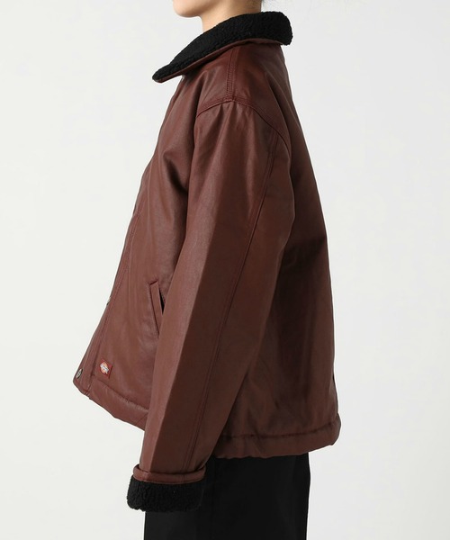 Dickies(ディッキーズ)の「Dickies/ディッキーズ キャンバスパデットフライトジャケット(ミリタリージャケット・レディース・ブラック/ワインレッド・X-SMALL/SMALL/MEDIUM)」の12枚目の写真