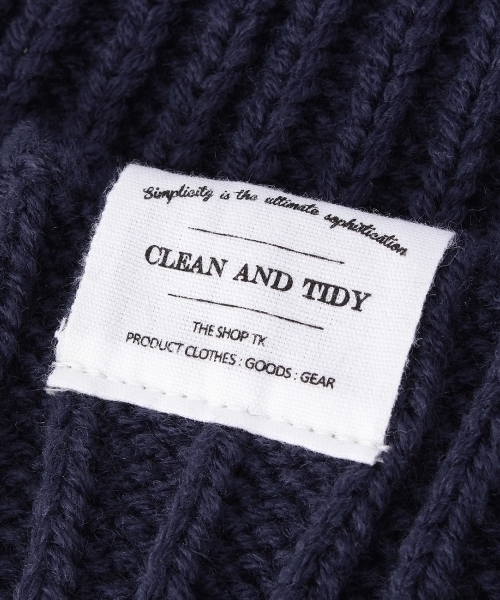 THE SHOP TK (ザ ショップ ティーケー )の「ケーブルニットワッチ(ニットキャップ/ビーニー・メンズ・ブルー/ホワイト/ブラック・00)」の4枚目の写真