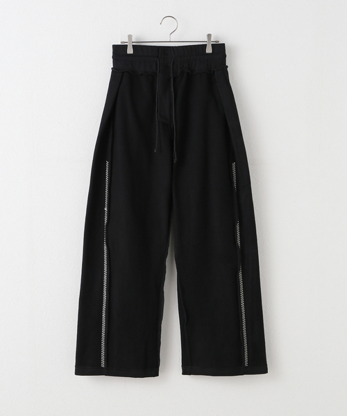 JOURNAL STANDARD（ジャーナルスタンダード）の「【Engi/エンギ】 tuck wide sweat pants（スウェットパンツ・レディース・ブラック/チャコールグレー・FREE）」の8枚目の写真