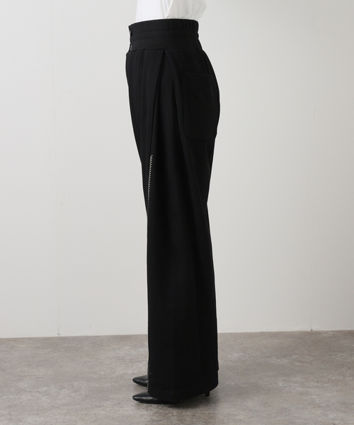 JOURNAL STANDARD（ジャーナルスタンダード）の「【Engi/エンギ】 tuck wide sweat pants（スウェットパンツ・レディース・ブラック/チャコールグレー・FREE）」の14枚目の写真