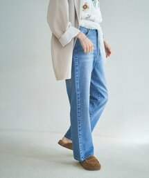 【楽なのに美シルエット】ストレートデニムパンツ