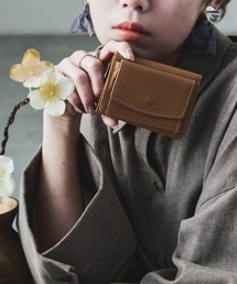 Fashion Letter | エンボスレザー コンパクトミニウォレット 三つ折り財布(財布)