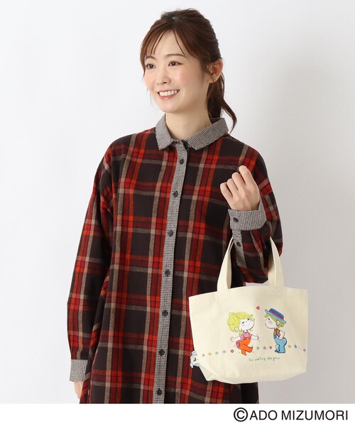 one'sterrace(ワンズテラス)の「【リンネル2月号掲載/ワンズテラス限定】水森亜土 ぴょこっとミニトート(トートバッグ・レディース・レッド系9/イエロー系8/グリーン系その他6・99)」の16枚目の写真