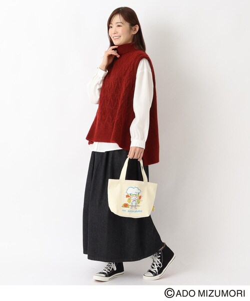 one'sterrace(ワンズテラス)の「【リンネル2月号掲載/ワンズテラス限定】水森亜土 ぴょこっとミニトート(トートバッグ・レディース・レッド系9/イエロー系8/グリーン系その他6・99)」の19枚目の写真
