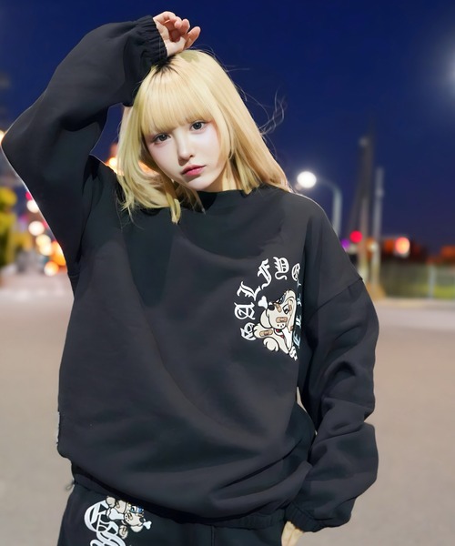 GALFY（ガルフィー）の「【別注】GA×GALFY-安心のサークルロゴクルースウェット（スウェット・メンズ・カモフラージュ/ホワイト/ブラック・L/XL）」の14枚目の写真