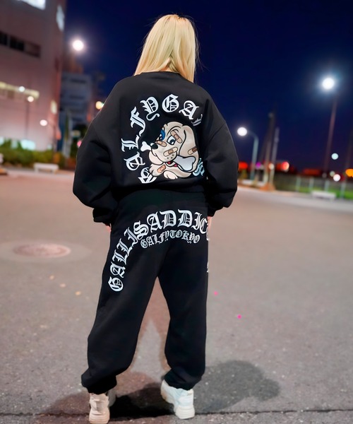 GALFY（ガルフィー）の「【別注】GA×GALFY-安心のサークルロゴクルースウェット（スウェット・メンズ・カモフラージュ/ホワイト/ブラック・L/XL）」の19枚目の写真