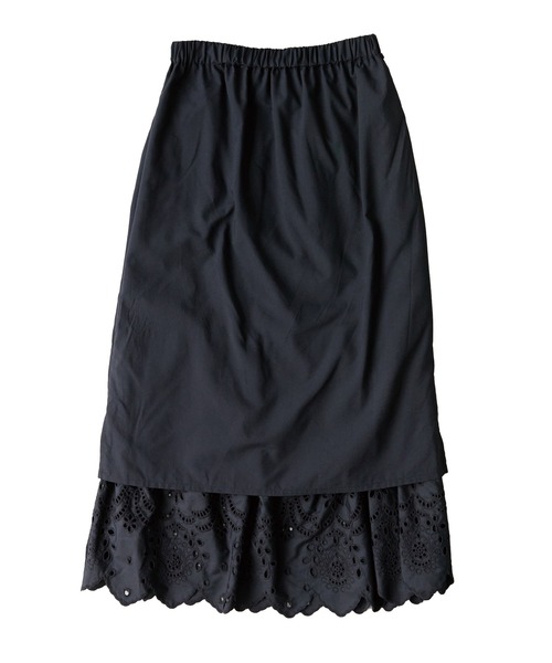 LAVEANGE(ラビアンジェ)の「刺繍レースフレアスカート(スカート・レディース・ブラック/オフホワイト・4L/3L/LL/M/5L)」の17枚目の写真