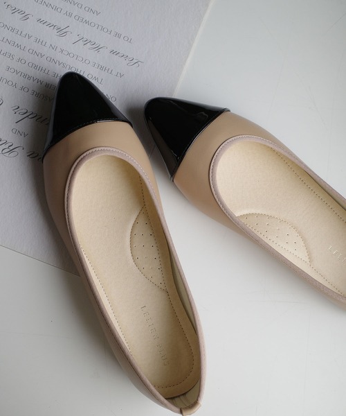 AmiAmi（アミアミ）の「【まいにちバレエ】リボンレスバレエシューズ（バレエシューズ・レディース・シルバー系その他/ベージュ系その他/ブラック/ブラック系その他・36/40/39/38/37）」の3枚目の写真