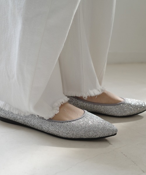 AmiAmi（アミアミ）の「【まいにちバレエ】リボンレスバレエシューズ（バレエシューズ・レディース・シルバー系その他/ベージュ系その他/ブラック/ブラック系その他・36/40/39/38/37）」の16枚目の写真