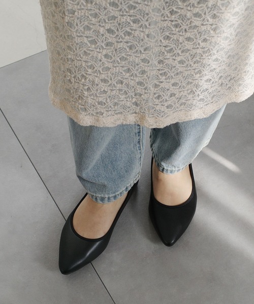 AmiAmi（アミアミ）の「【まいにちバレエ】リボンレスバレエシューズ（バレエシューズ・レディース・シルバー系その他/ベージュ系その他/ブラック/ブラック系その他・36/40/39/38/37）」の18枚目の写真