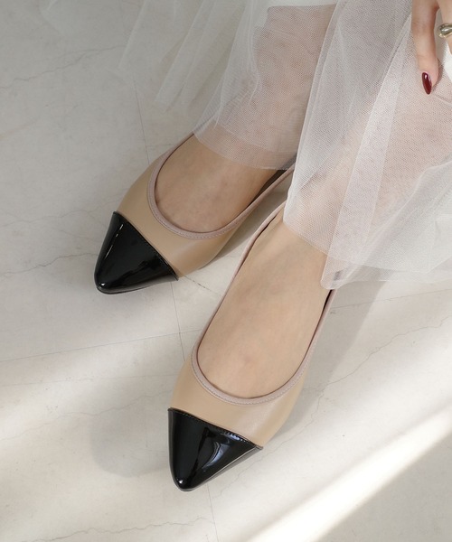 AmiAmi（アミアミ）の「【まいにちバレエ】リボンレスバレエシューズ（バレエシューズ・レディース・シルバー系その他/ベージュ系その他/ブラック/ブラック系その他・36/40/39/38/37）」の9枚目の写真