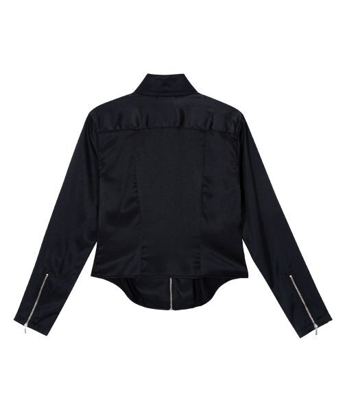 FANYOUNG(ファンヤング)の「サテンバイクジャケット(その他アウター・レディース・その他・SMALL/MEDIUM)」の3枚目の写真