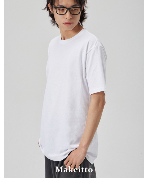 MAKEITTO（メイキット）の「[BASIC] CREW NECK TEE_WHITE（Tシャツ/カットソー・メンズ・その他・MEDIUM/LARGE/X-LARGE/XX-LARGE）」の2枚目の写真