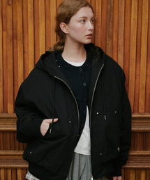 BELLOL（ベロエル）の「ツーウェイオーバーサイズフードジップアップブラック（パーカー）」